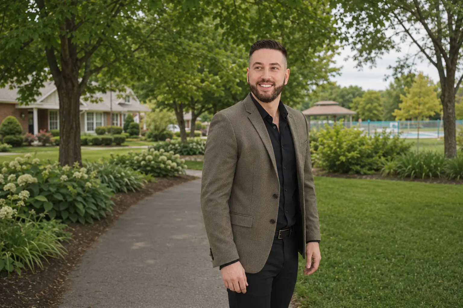 Alexis Marcoux dans un quartier familial mature près du parc Victorin dans le secteur P à Brossard