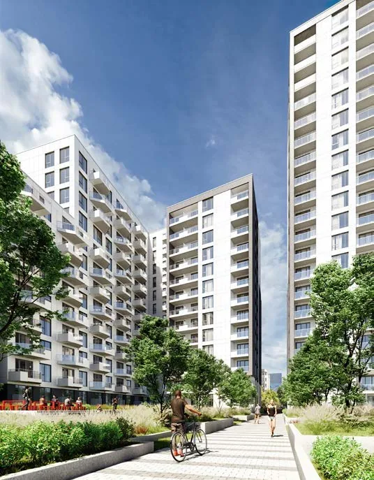 Inner courtyard rendering · Auguste · phase 1 · Devimco
