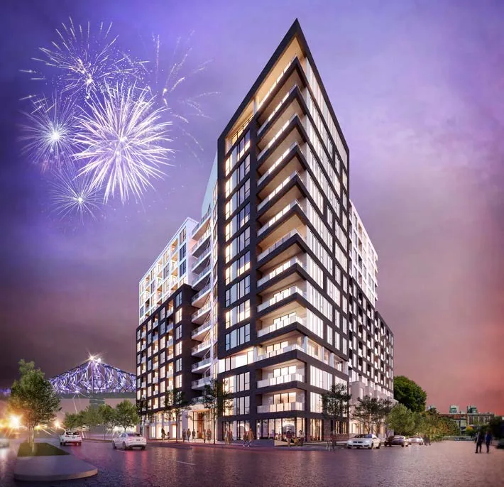 Building exterior rendering · Auguste · phase 1 · Devimco