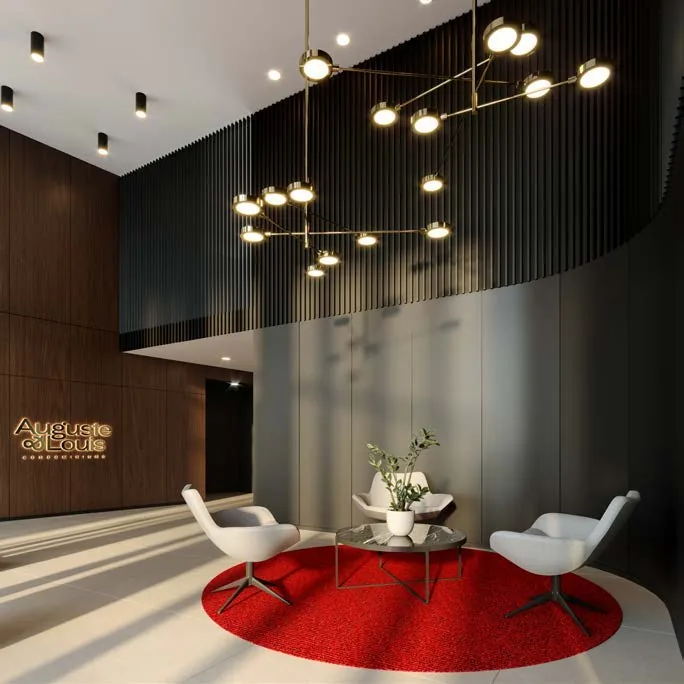 Lobby rendering · Auguste · phase 1 · Devimco