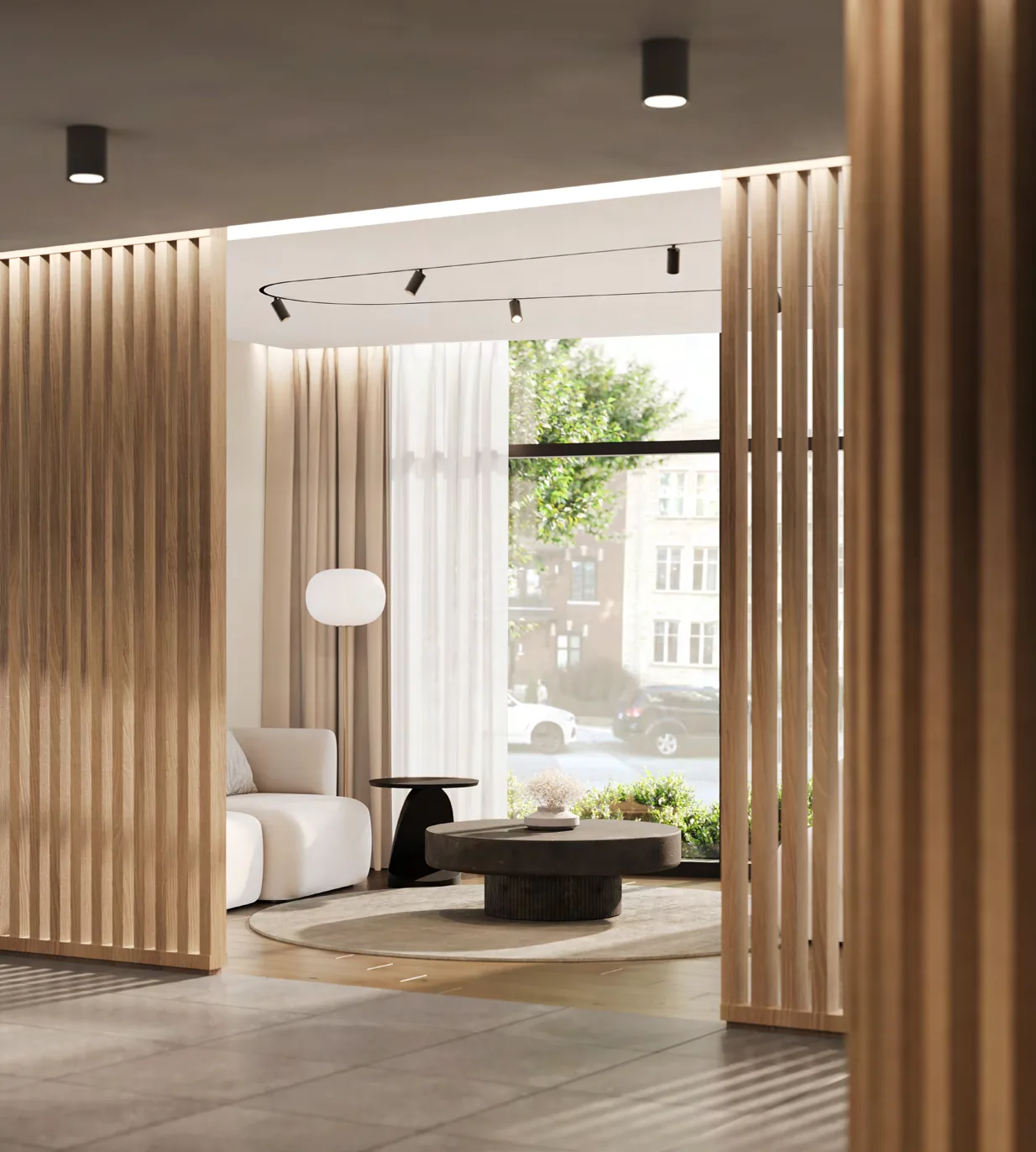 Lobby rendering · Louis Condominiums · Devimco