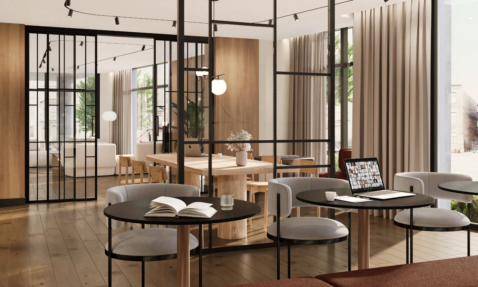 Coworking rendering · Louis Condominiums · Devimco