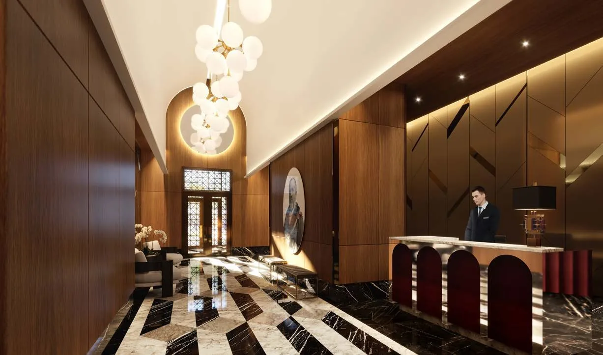 Lobby rendering · MAA Condominiums · Devimco