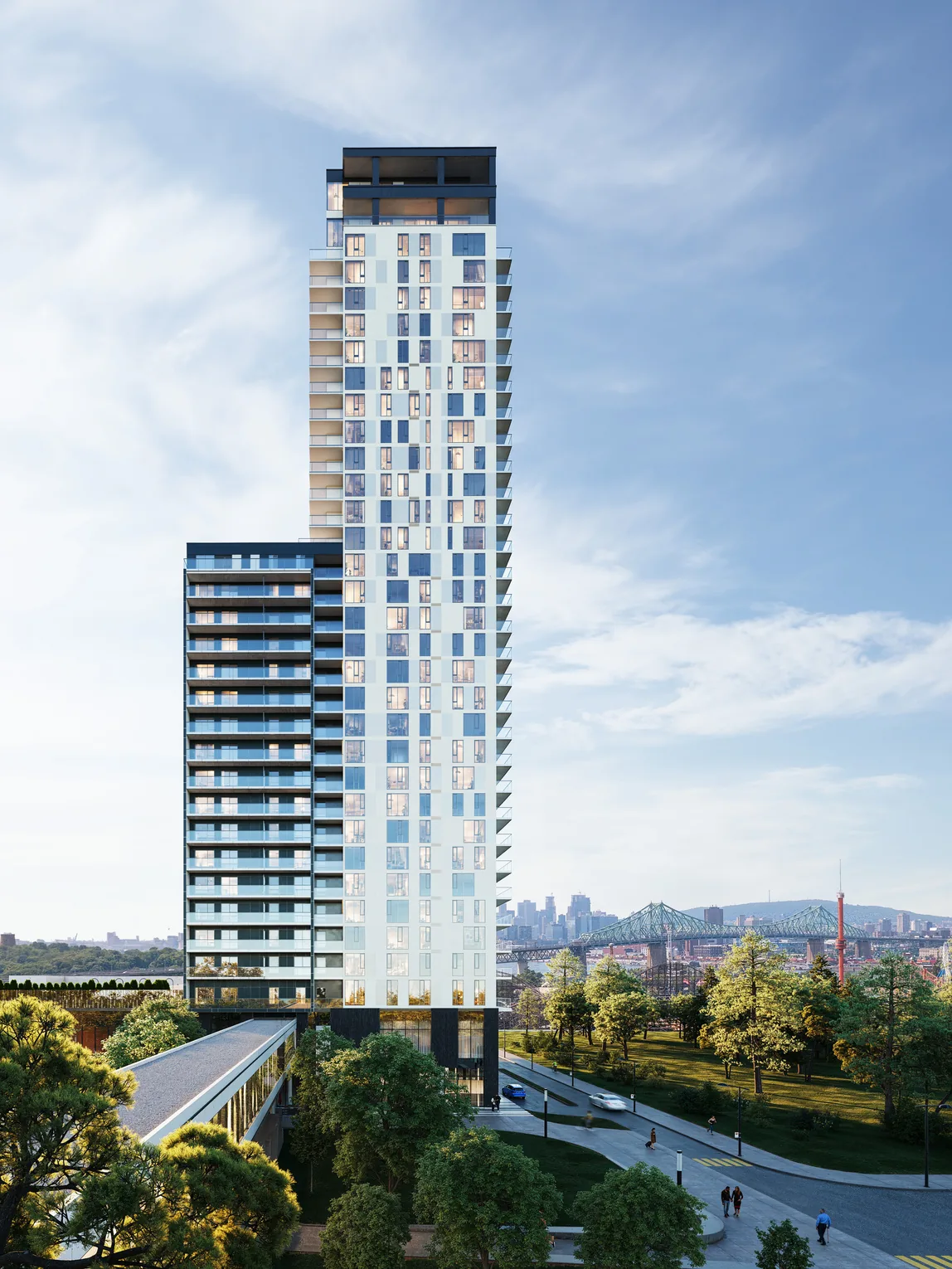 Building exterior rendering · Myral Condominiums · Devimco