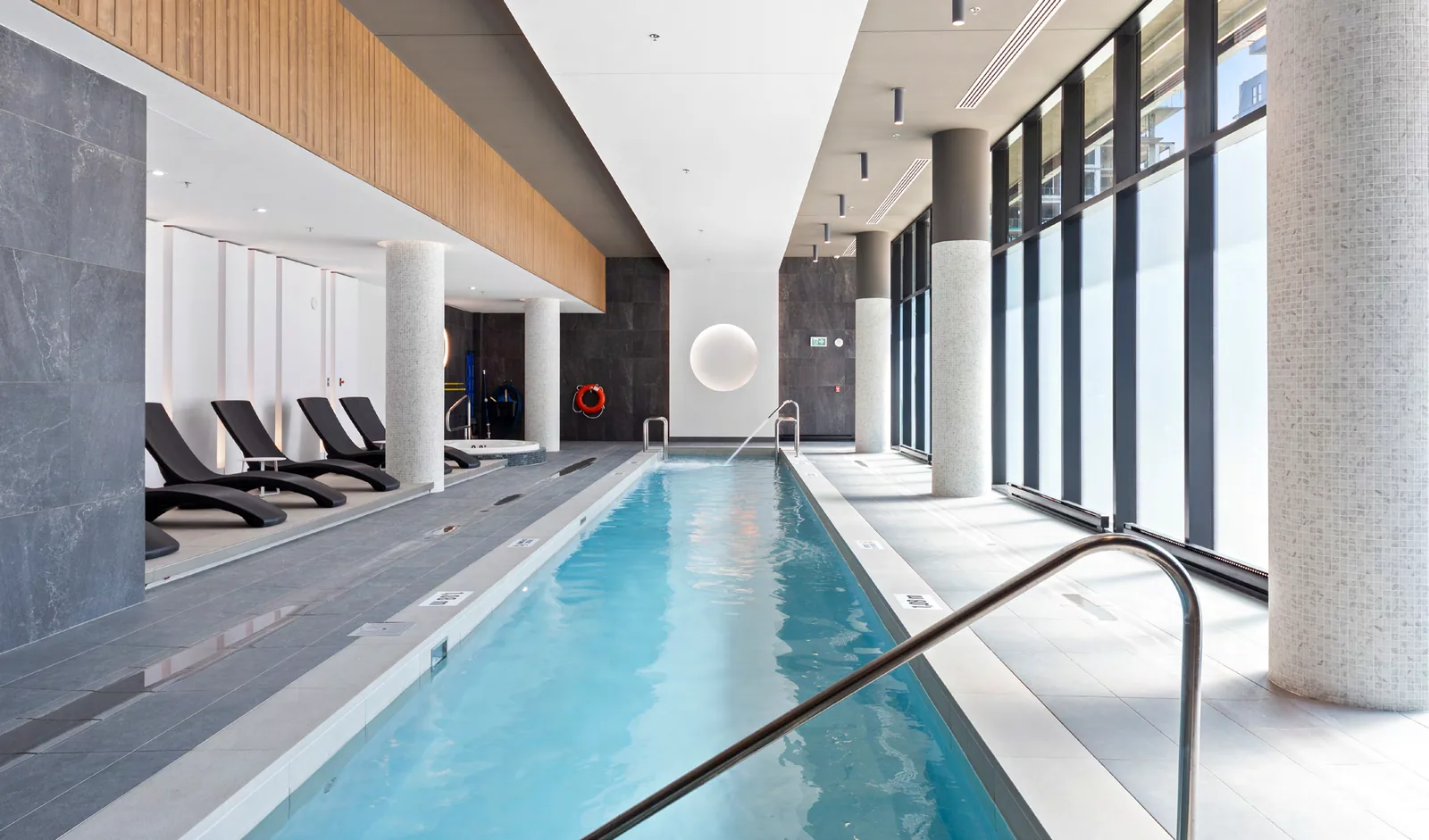 Indoor pool rendering · Oria · phase 1 · Devimco