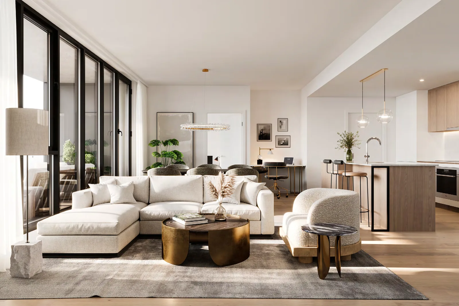Perspective d’un intérieur de condo · Oria · phase 2 · Devimco