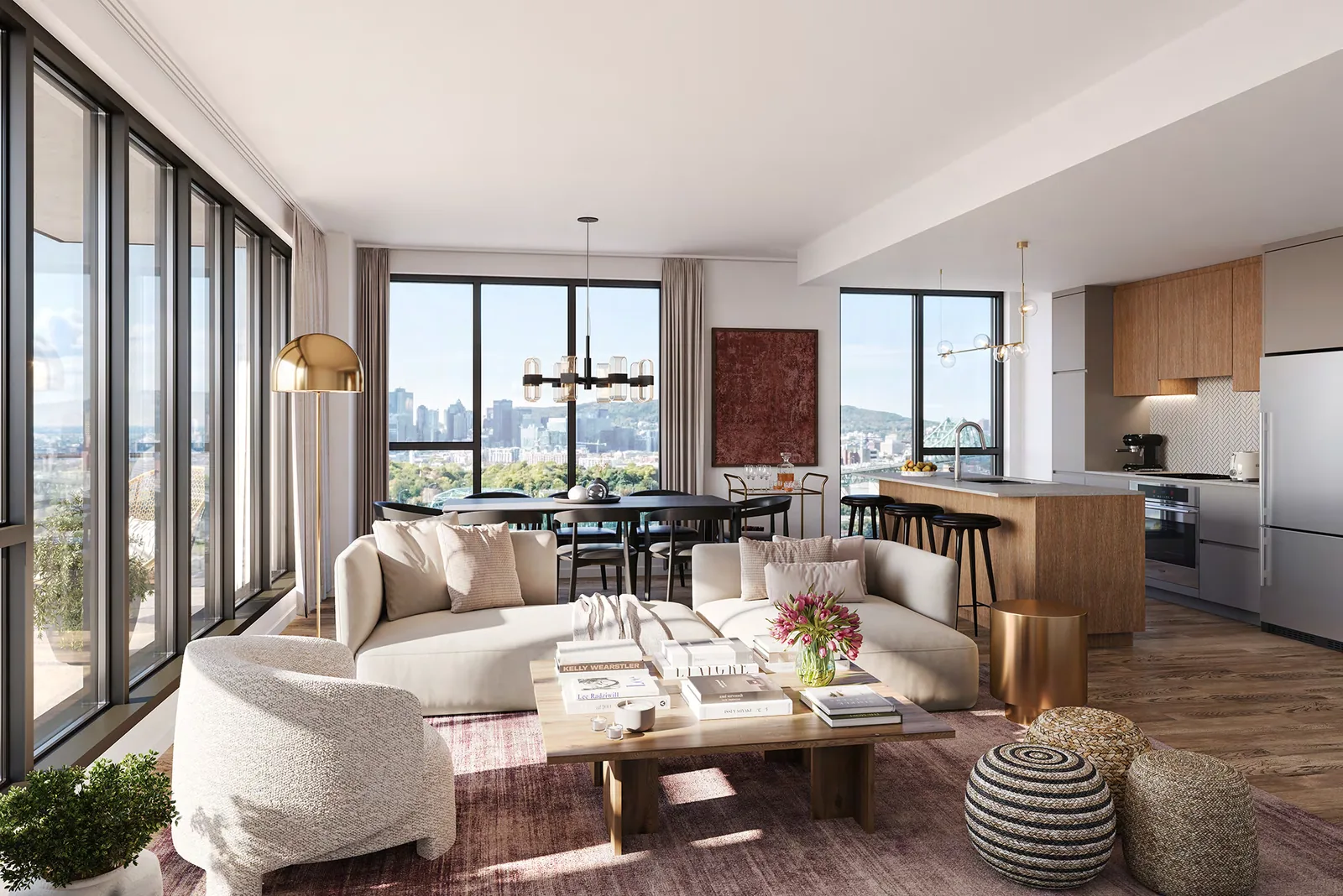 Condo interior rendering · Sir Charles Condominiums · Devimco