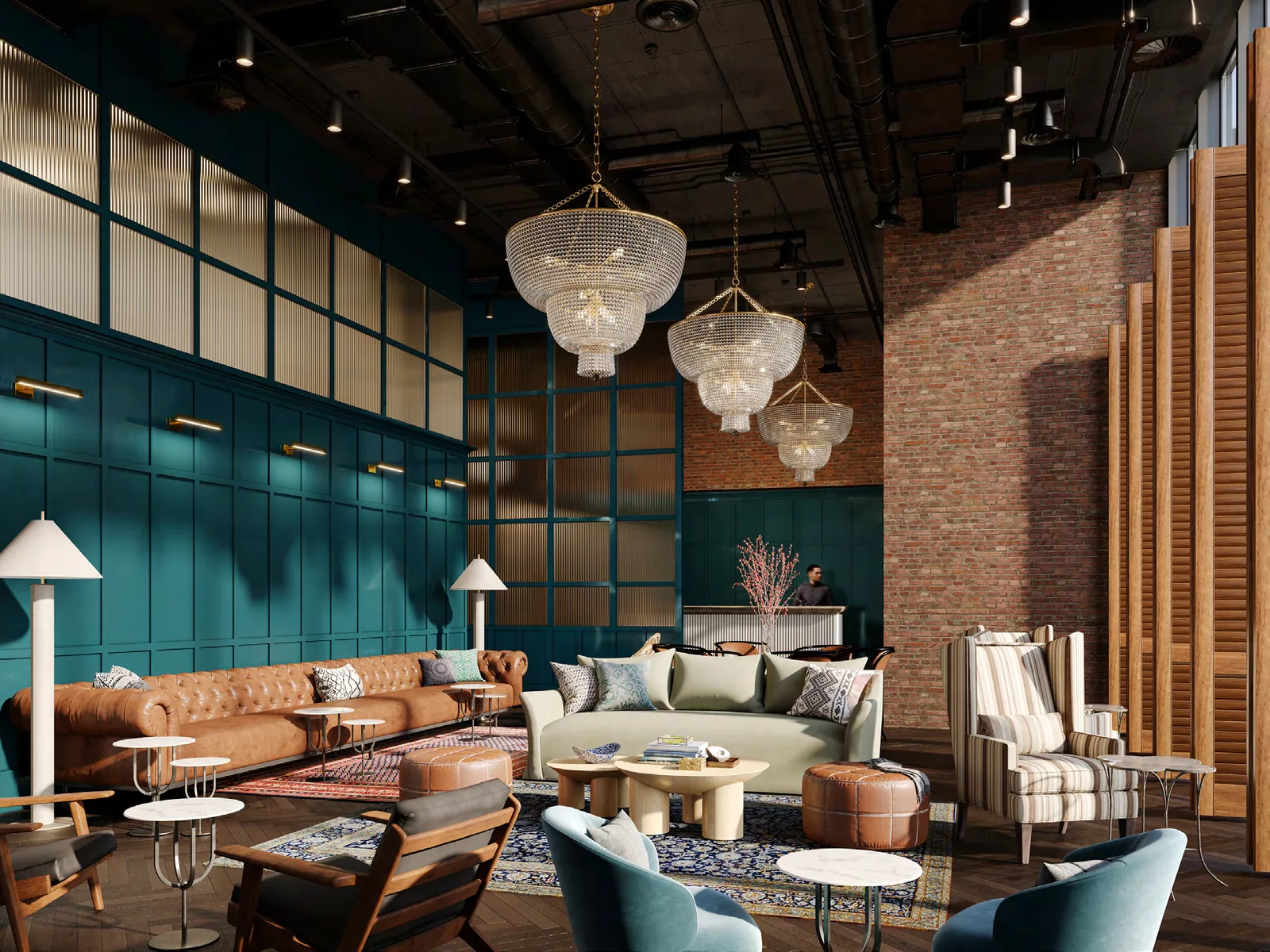 Lobby rendering · Sir Charles Condominiums · Devimco