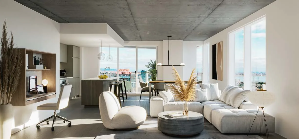 Condo interior rendering · Wellington sur le Bassin · Devimco