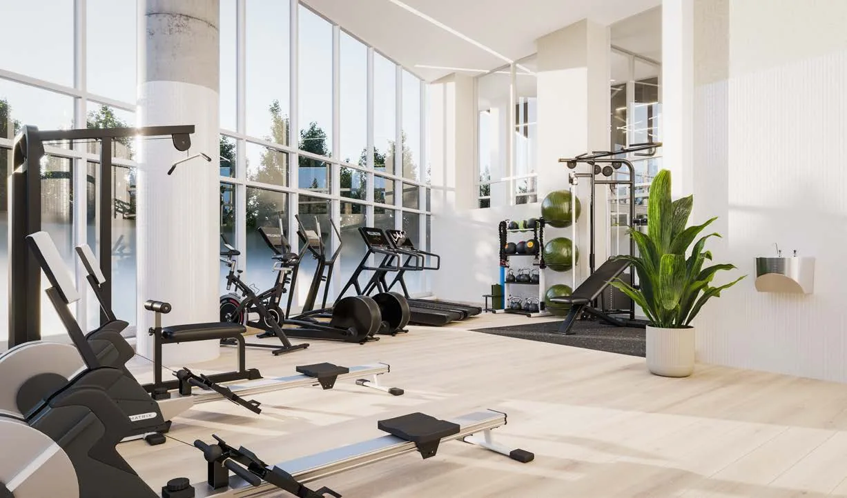 Gym rendering · Wellington sur le Bassin · Devimco