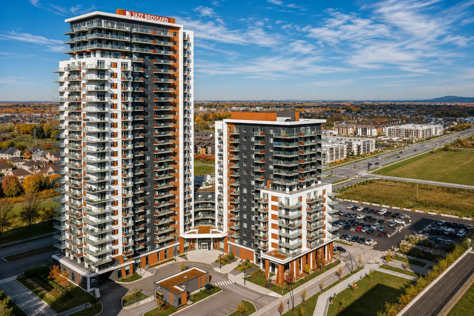 Tours résidentielles Jazz Brossard à Solar Uniquartier