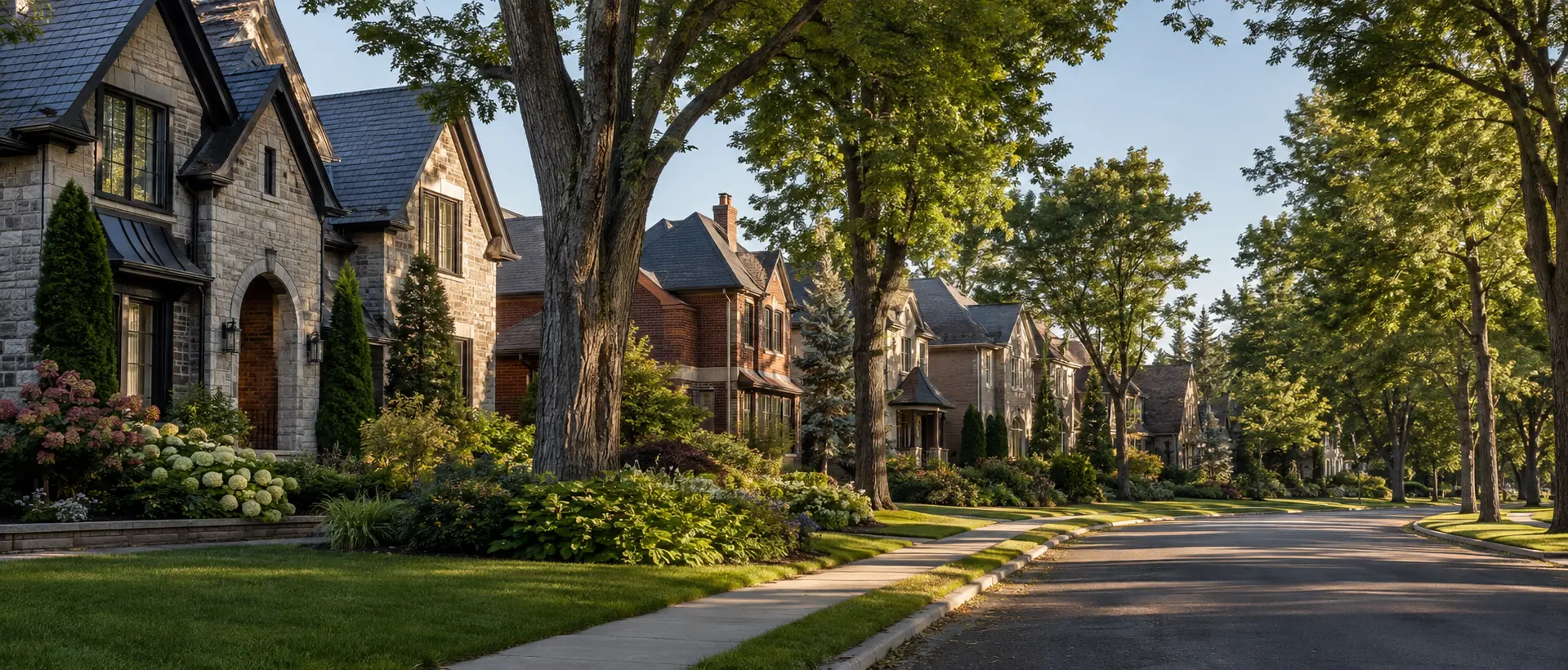 Scène immobilière résidentielle illustrative pour Boucherville