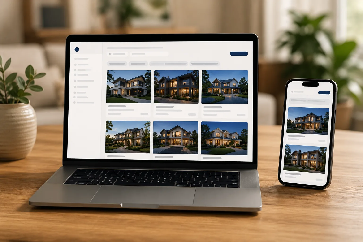 Diffusion d’annonces immobilières sur ordinateur et téléphone